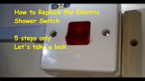 electric shower box|diy electric shower switch.